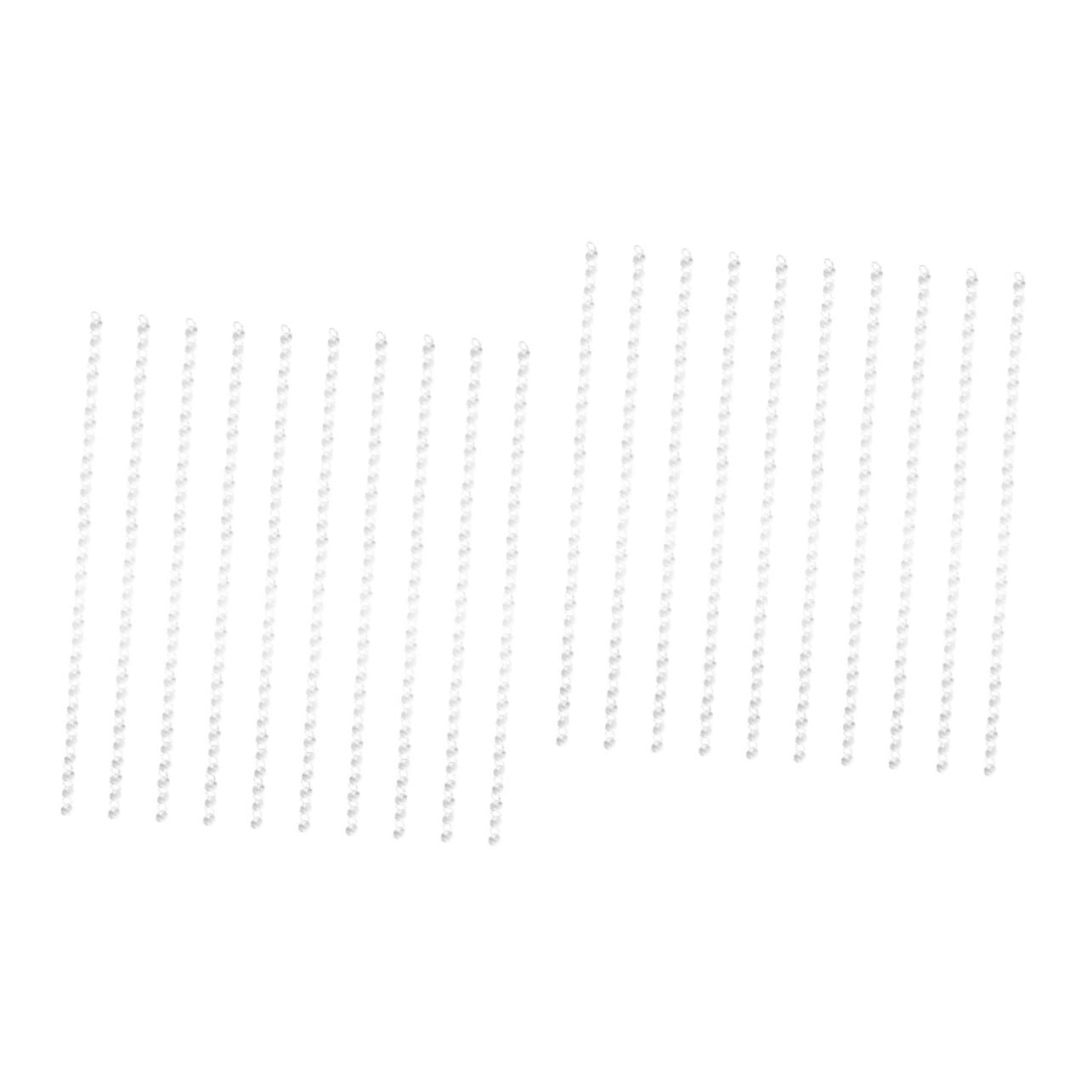 ARTIBETTER 2 Sätze Hochwertige Teiliges Acryl Perlenkette Für Hochzeitsdekoration Achteckige Kristallperlen Für DIY Projekte Fenster Und Gartenverschönerung Langlebig Und 10 Stück * 2