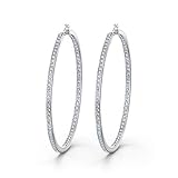 rm-time - designer uhren & schmuck online shop Brillantes Accessoire: Die rhodinierten Kreolen mit schillernden Details bezaubern durch ihre hohe Qualität und sorgen mit ihren funkelnden Kristallen für einen subtilen und stilvollen Auftritt