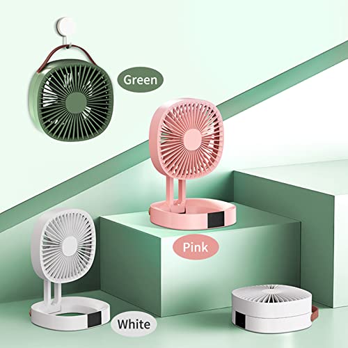 Ventilateur de bureau pliable LAURAG rechargeable 3 vitesses gain de place