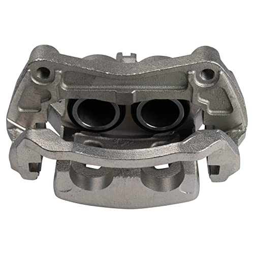 Image of TRQ Front Brake Caliper Set Zinc Coated Brackets Compatible with 2008-2012 Nissan Pathfinder
