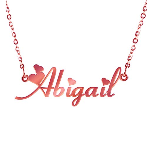 Unisex Personalized Nameplate Necklace Pendant My Name Custom Of Stainless Steel