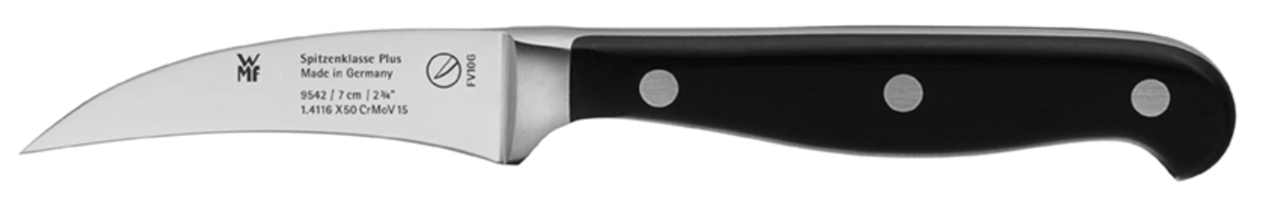 WMF Spitzenklasse Plus nóż turniejowy, 17,5 cm, wyprodukowano w Niemczech, kuty nóż, Performance Cut, specjalna stal ostrza, ostrze 7 cm