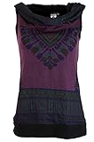 Size:S/M (34/36) Tolles Psytrance Tanktop mit Schalkragenkapuze