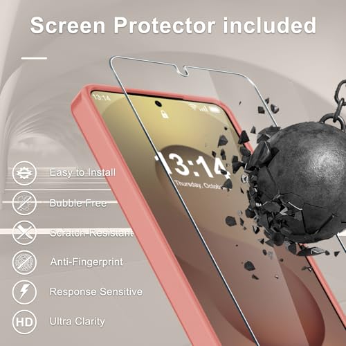 Image of for Samsung Galaxy S26+ Plus Case, Matte Magnetic Phone Cover, Pink | Fit for MagSafe, Screen Protector included, Shockproof Military Grade Protection, Translucent Frosted Back