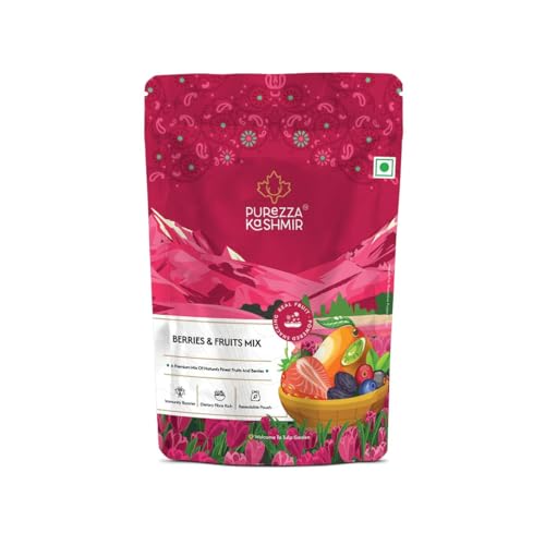 Purezza Kashmir Premium Berries & Fruits Mix | Dried Black Raisin...