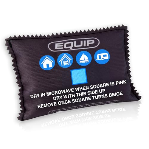 Equip Reusable Car Dehumidifier – Absorbs Moisture, Prevents Damp & Condensation – Leak-Proof, Rechargeable via Microwave – Use in Car, Home, Boat, Caravan – With Indicator