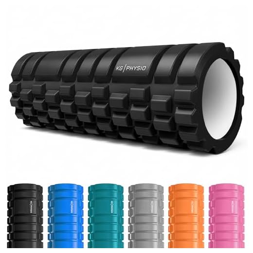KG Physio Foam Roller - Rodillo Masaje Muscular para Piernas, Espalda y Brazos - Rulo Masaje Muscular Ultraligero Esencial para Liberar Tensiones Musculares - 33x12cm Rodillo Pilates