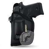 ECO Leather Optical Concealment Holster Inside The Waist with Metal Clip - Fits: Glock 42, SIG P365 / P938 / P238, Kahr PM9 40/45 Kel-Tec PF9 / P11 W/Slim 709 Compact Laser (Left)