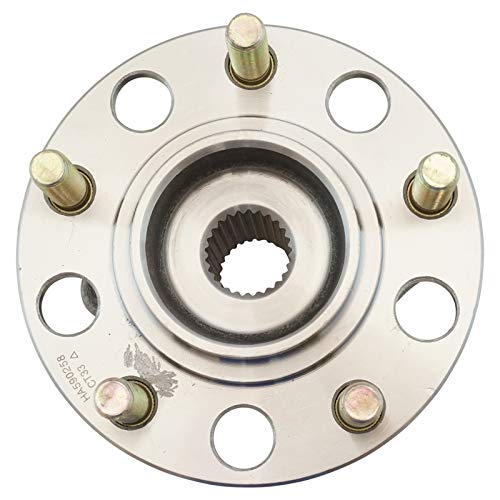 Image of TRQ Rear Left and Right Wheel Bearing and Hub Assembly Set 2 Piece Compatible with 2007-2013 Mitsubishi Outlander 5 Passenger Seating AWD 2012-2015 Lancer SE 2016-2017 Lancer AWD