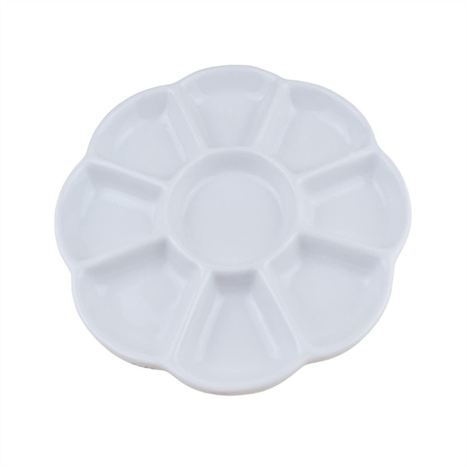 8-calowa Ceramiczna Paleta Akwarelowa, Biała Paleta Artysty, Odpowiednia Do Malowania Olejnego, Akwareli, Tacki Do Mieszania Gwaszu