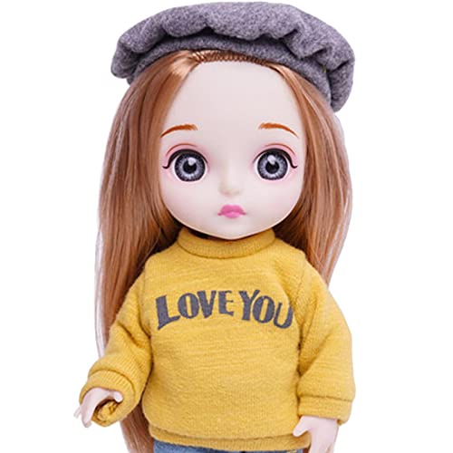 Image of Bjd Doll Flexibility Abundant Hair 13 Movable Joints Friendly for Simulation Yellow | Dolls | Clothes & Accessories | Modern
