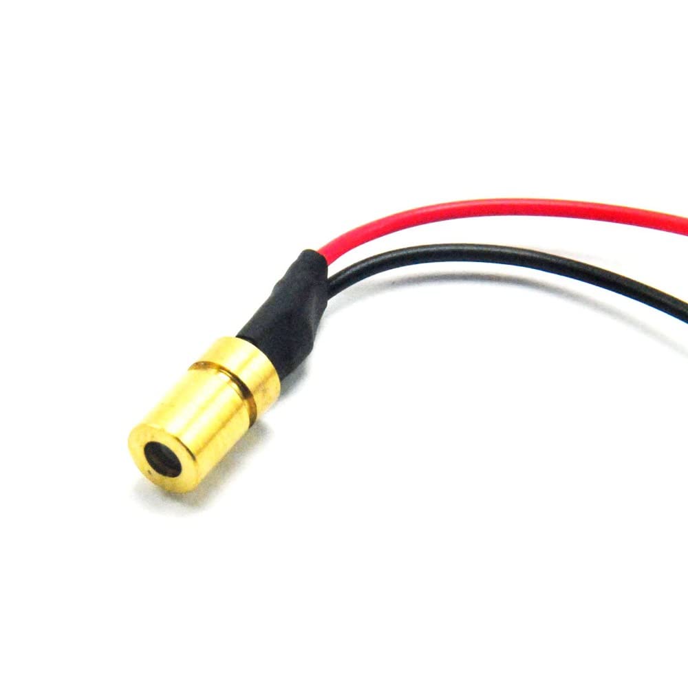 850nm 5mW IR DOT Modulo diodo Laser a infrarossi IR Ottone LED 6x10mm (Color : 1pc)