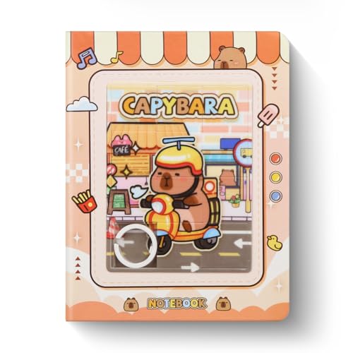 Mini diario de rejilla capibara el regalo escolar ideal con hojas de colores