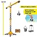 Dickie Toys - Titan RC Crane (150cm) - Remote controlled toy crane with 360° rotation and interactive accessories, play crane with remote control and light for children aged 3 and up, batteries