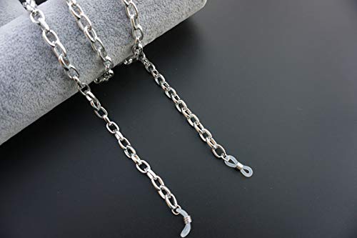 Vintage Eyeglass Chain For Men Women, Sunglass Strap Chain, Reading Glasses Lanyard Retainer, Fashion And Function,Silver #TOP1