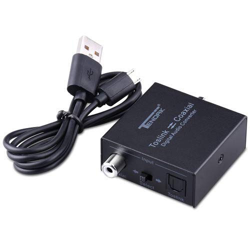 Optical To Coax, Tendak Optical Spdif Toslink To Coaxial And Coaxial To Optical Spdif Toslink Bi-Directional Swtich Digital Audio Converter Splitter Adapter #TOP6
