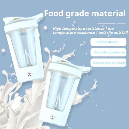 Bouteille shaker électrique 17 oz et mélangeur vortex rechargeable pour poudre de protéine