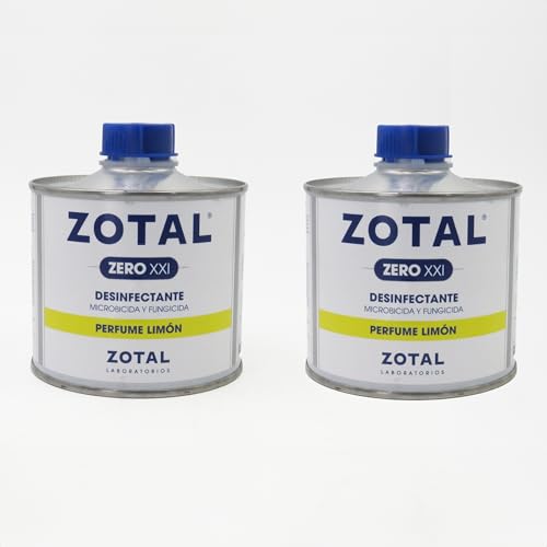 ZOTAL ZERO - Desinfectante Microbicida Limón | Limpieza Profunda | Uso Profesional y Doméstico | Aroma Fresco (2 Unidades - 500 ml Total)