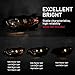 G-PLUS Projector Headlight Assembly,Fit Mazda CX-5 4-Door Sport Utility 2013-2016,Not Fit Factory HID/Xenon,Headlamps,faros delanteros Clear Lens Chrome Houisng Amber Reflector Left Driver