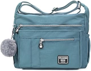 Crossbody Bag for Women Medium Size Multi Pockets Handbag Shoulder Bag for Women RFID Pocket Lightweight Water resistant Shoulder Bag for Daily Use Messenger Bag