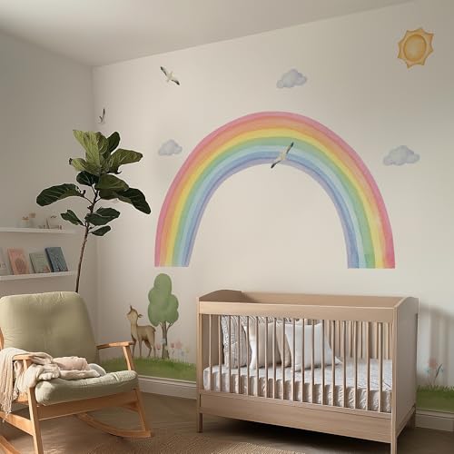 Vinilo decorativo Boho Woodland Rainbow mediano miniatura 7