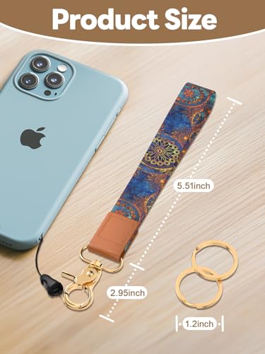 Image of Wristlet Keychain for Women and Men, Key Chain Holder, Wrist Lanyard for Keys