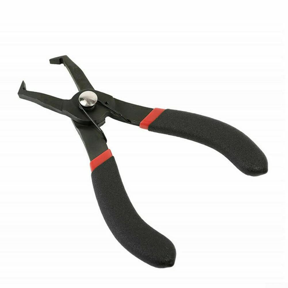 Push Pin Pliers, 30 Degree Push Pin Remover Tool Pliers Plastic Rivet W/Center Pin Panel Clip Fastener Auto Repairing Tool