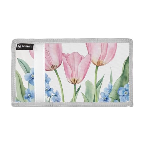 Blue Tulip Durable Nylon Fabric Wallet for Boys and Girls - Multi-Functional with 2 Clear Pockets, Zipper Coin Compartment, 3 Card Slots & Keyring2