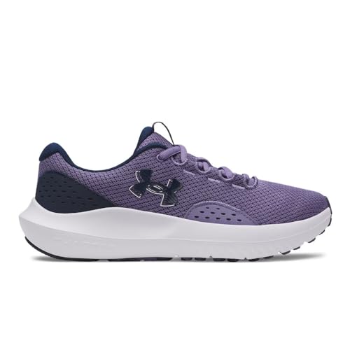 Under Armour レディース Charged Surge 4 ランニングシューズ, パープルラックス/アカデミー/アカデミー。, 8.5