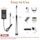 KUOQIY 2 Stücke 5.5x2.1 mm 5-24 V 1 Buchse auf 4 Stecker DC Power Splitter Kabel, 4 Wege DC Verteiler Kabel, Kamera-Splitterkabel, für CCTV-Kameras, LED-Lichtleiste, Router