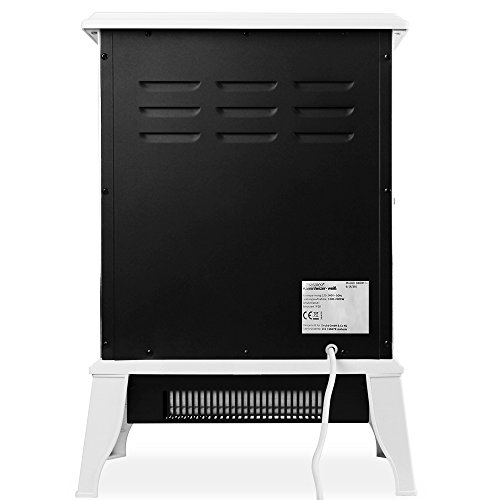 Deuba® Elektrokamin Kaminfeuer 2000W 2 Heizstufen Elektroheizung elektrischer Heizlüfter Elektroofen Elektrokamin mit LED Flammen Dekokamin weiß – Bild 6