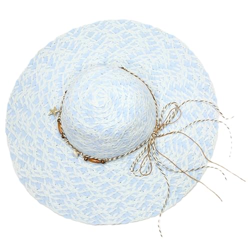 Image of Summer Medium Brim Floppy Beach Straw Hats for Women