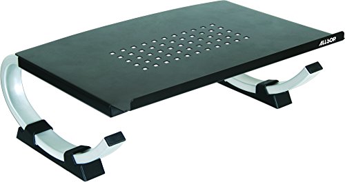 Allsop Redmond Adjustable Curve Stand for Desktop Computer Laptop With Angle Function - Black