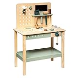 Marque : Atmosphera for Kids Paris Prix Atmosphera for Kids - Établi de Bricolage Enfant Forêt 75cm Beige & Vert