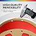 OVERTURE PLA Filament 1.75mm, Neatly Wound 3D Printer Filament 1kg Spool (2.2lbs), Dimensional Accuracy +/- 0.02 mm, Fit Most FDM 3D Printers (Red)