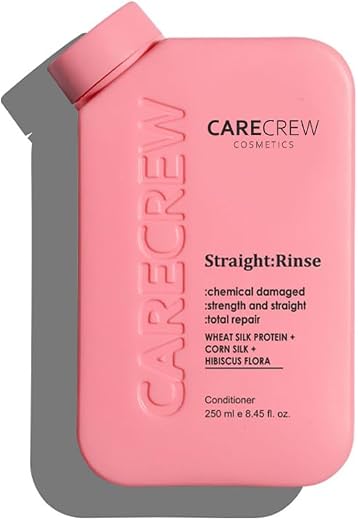 Care Crew Nanoplastia Conditioner (Straight: Rinse) | Reduces hairfall upto 84% after treatment | Sulfate-Free & Color-Saf...
