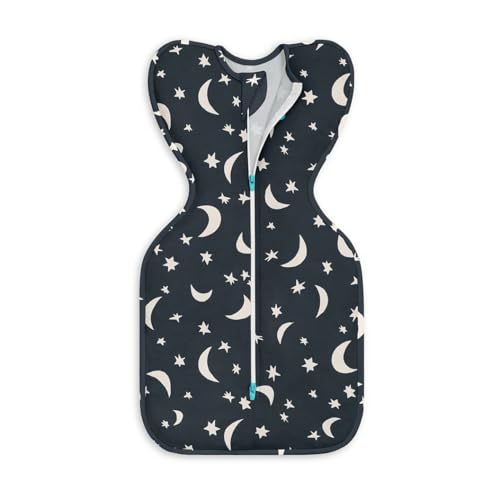 Image of Love To Dream Swaddle UP, Baby Sleep Sack, Twin Zipper For Easy Diaper Changes, Arms UP Position, Hip-Healthy, Lightweight & Breathable, Sleeping Bag, Moderates Temps, 1-3 M, Big Sky Charcoal