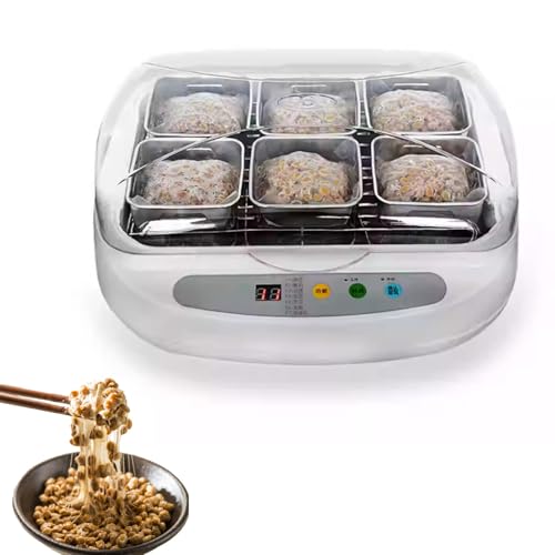 UORDBY Fermenteur à Natto Automatique – Yaourtière Automatique de 3,5 litres avec Panneau de Commande Intelligent,dotée d'un contrôle de la température ; pour la préparation de yaourts et de natto
