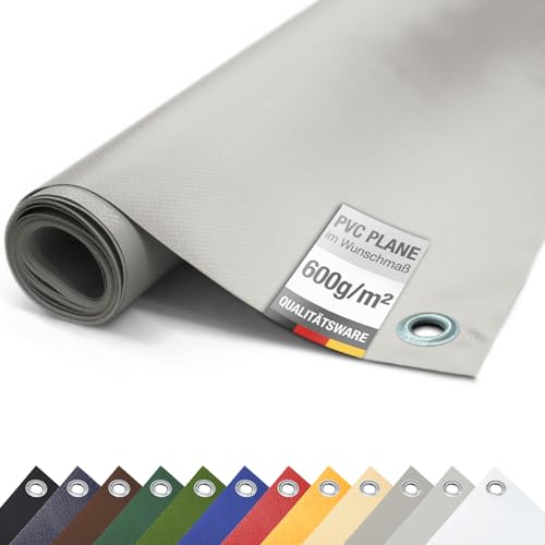 ANKO PLANEN 600 g/m² PVC LKW Abdeckplane mit verzinkten Ösen 50 cm – UV-stabil & reißfest Matte Schutz- & Industrieplane (Lichtgrau, 2,5m x 3m) ANKO PLANEN 600 g/m² PVC LKW Abdeckplane mit verzinkten Ösen 50 cm – UV-stabil & reißfest Matte Schutz- & Industrieplane (Lichtgrau, 2,5m x 3m)
