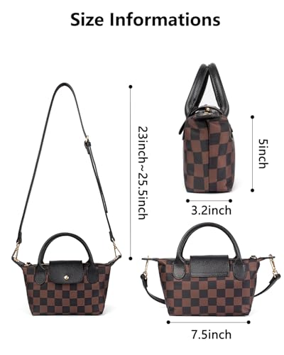 Bolso Mini Crossbody para Mujer Pequeño Tote Nylon miniatura 3