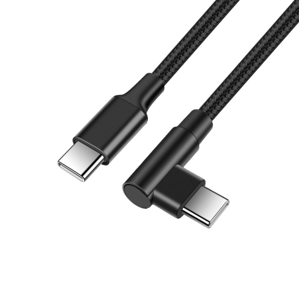Kabel USB typu C do USB C 60 W kąt 90 stopni do przewodu typu C (0,5 m)