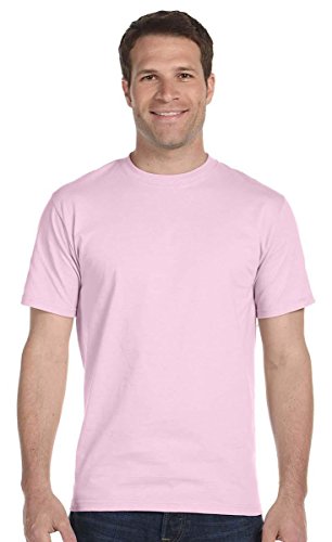 Hanes Men's ComfortSoft Cotton T-Shirt, PALE PINK,...