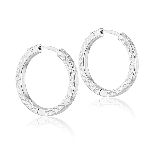 Boucles d'oreilles huggie en argent sterling pour femme à porter au quotidien