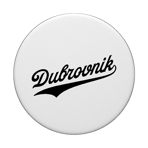 Dubrovnik - Croatia PopSockets Swappable PopGrip, Black - Image 3