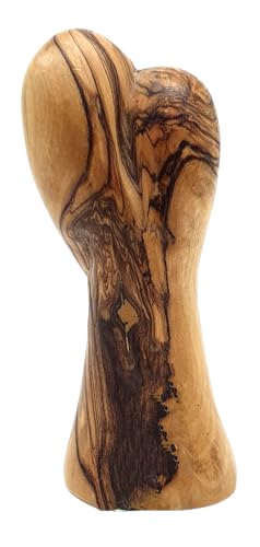 Estatua Sagrada Familia Corazón 4.7" Madera de Olivo miniatura 6