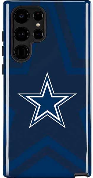 Skinit Pro Phone Case Compatible with Galaxy S22 Ultra - Officially Licensed NFL Dallas Cowboys Double Vision Design