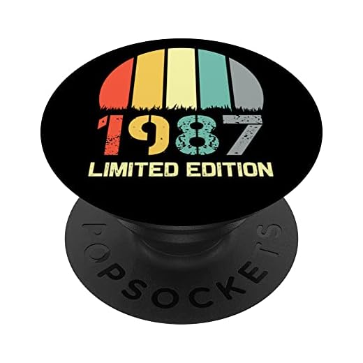 Born In 1987 Edición Limitada 1987 Cumpleaños Popsocket 1987 PopSockets PopGrip Intercambiable