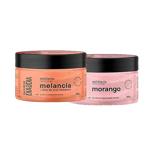 Esfoliante para o Corpo e Rosto LABOTRAT Melancia + Morango 300g