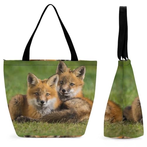 Sac à bandoulière Renard Naturel grand volume anti-encombrement pour femme active en déplacement