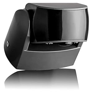 sebson détecteur de mouvement extérieur ip65, montage en saillie du mural, programmable, 12m/180° 3m/360°, led adapté, capteur infrarouge avec 2 capteurs